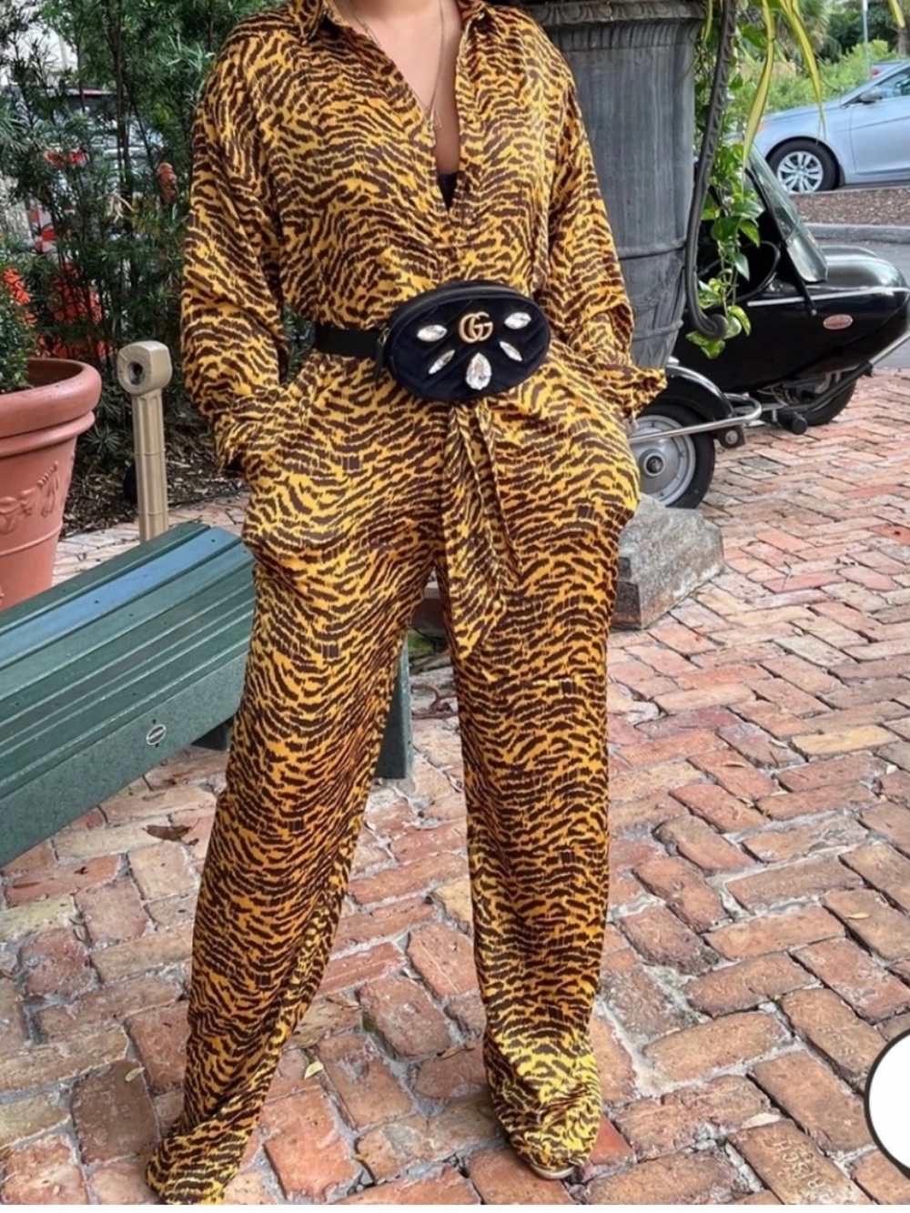 Minaa Monroe “Queen of the Jungle” Jumpsuit 🐅🧡 {LRG}